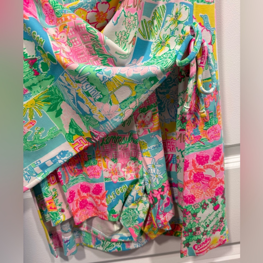 Lilly Pulitzer Multicolor Patchwork State of Mind Romper - Picture 4 of 12